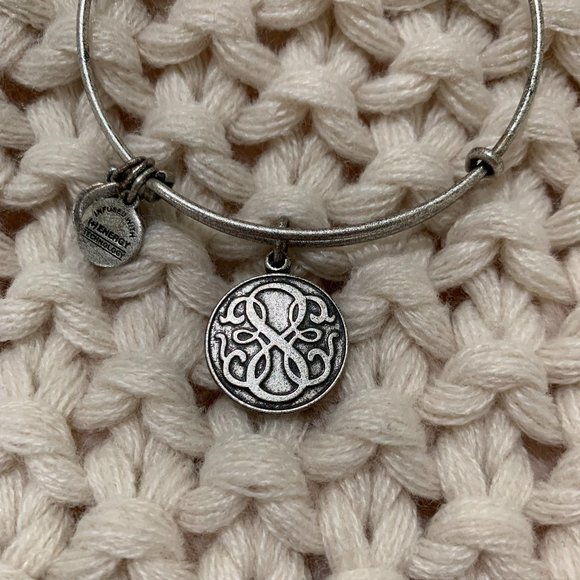 Alex and Ani - Silver Path of Life Charm Bangle Bracelet - Picture 2 of 3